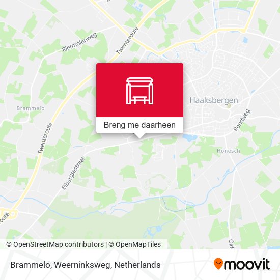 Brammelo, Weerninksweg kaart