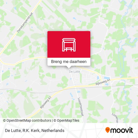 De Lutte, R.K. Kerk kaart