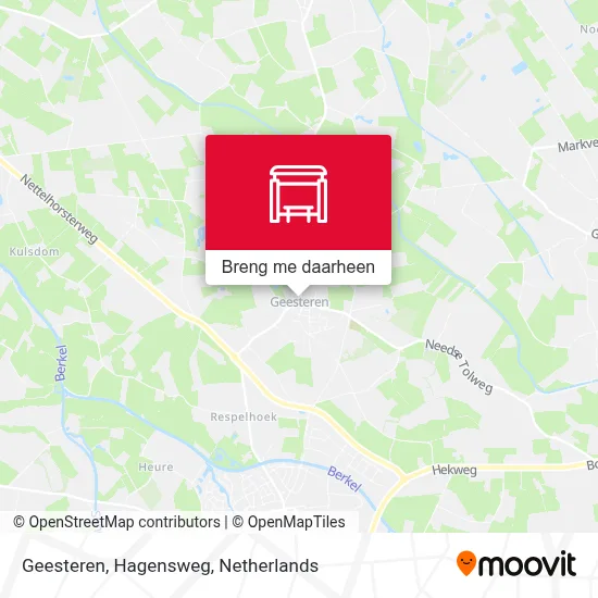 Geesteren, Hagensweg kaart
