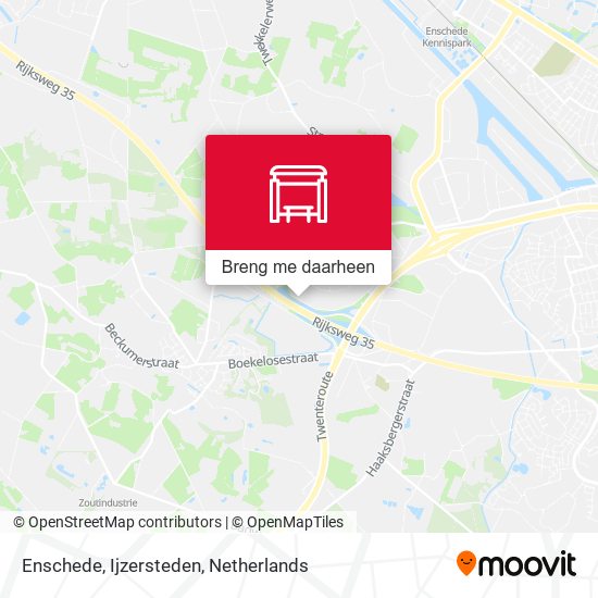 Enschede, Ijzersteden kaart