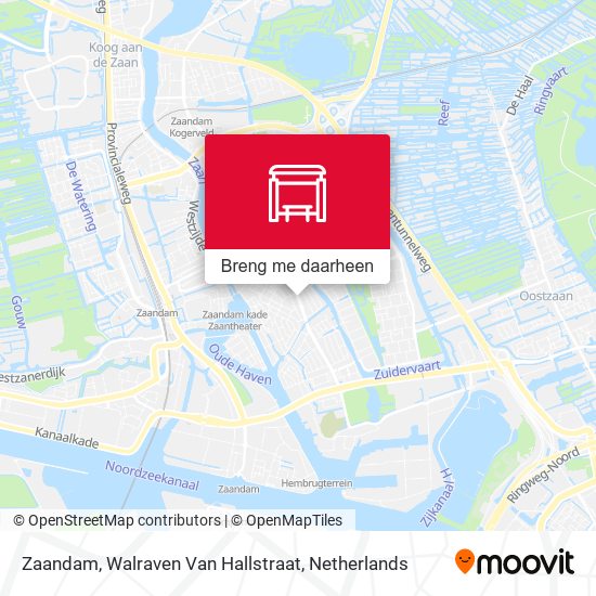 Zaandam, Walraven Van Hallstraat kaart
