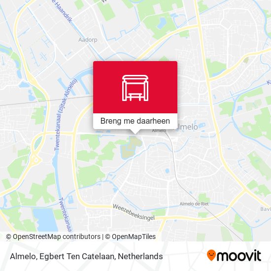 Almelo, Egbert Ten Catelaan kaart