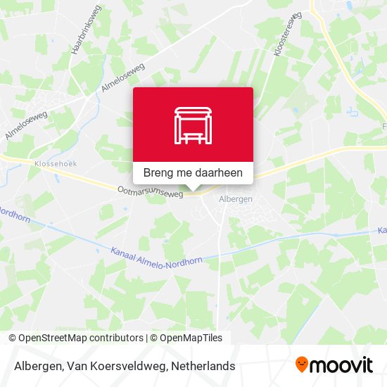 Albergen, Van Koersveldweg kaart