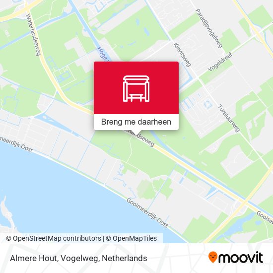 Almere Hout, Vogelweg kaart