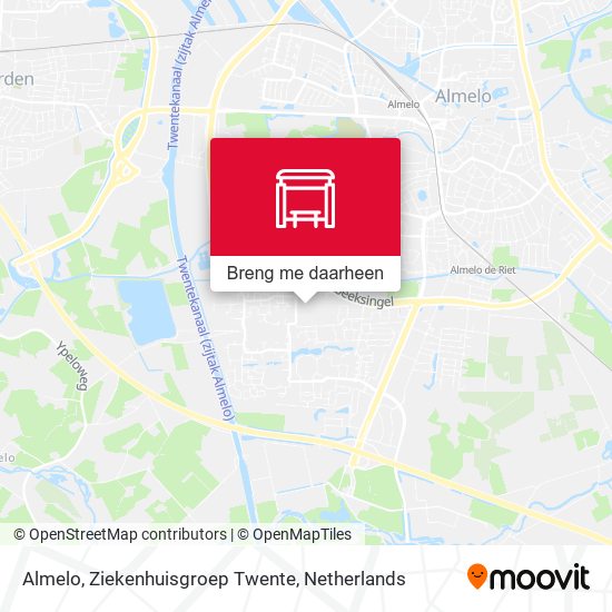 Almelo, Ziekenhuisgroep Twente kaart