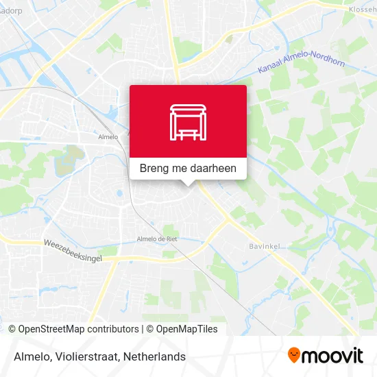 Almelo, Violierstraat kaart