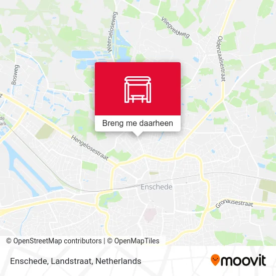 Enschede, Landstraat kaart