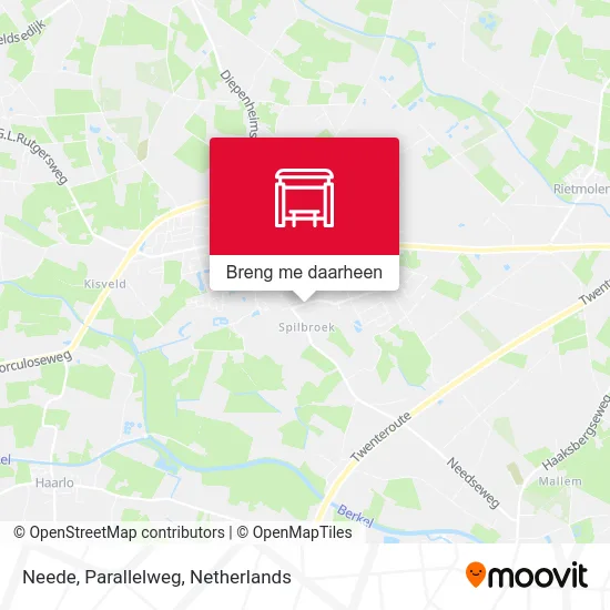 Neede, Parallelweg kaart