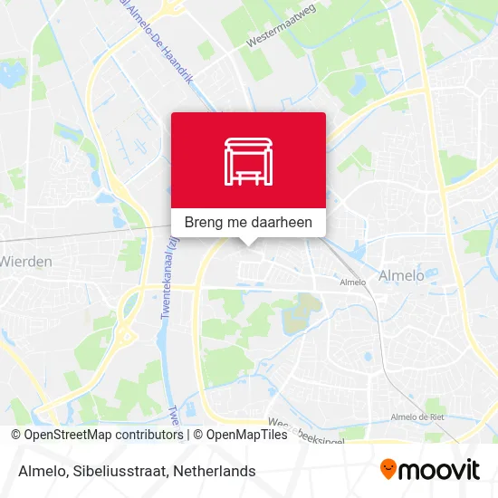 Almelo, Sibeliusstraat kaart