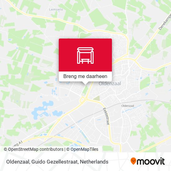 Oldenzaal, Guido Gezellestraat kaart