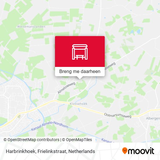 Harbrinkhoek, Frielinkstraat kaart