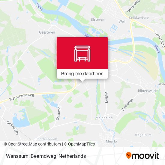 Wanssum, Beemdweg kaart