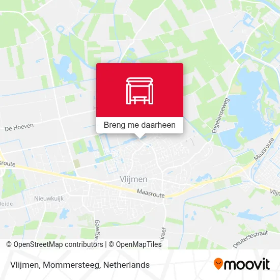 Vlijmen, Mommersteeg kaart