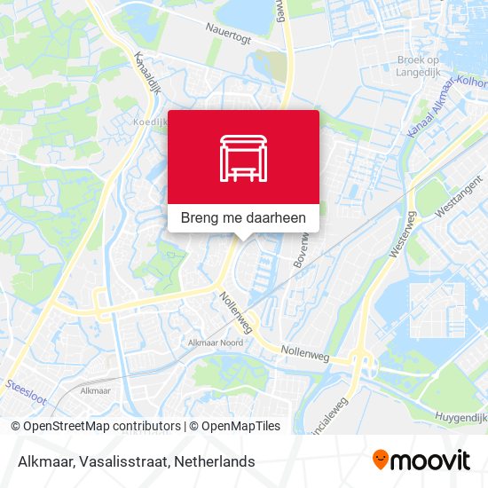 Alkmaar, Vasalisstraat kaart