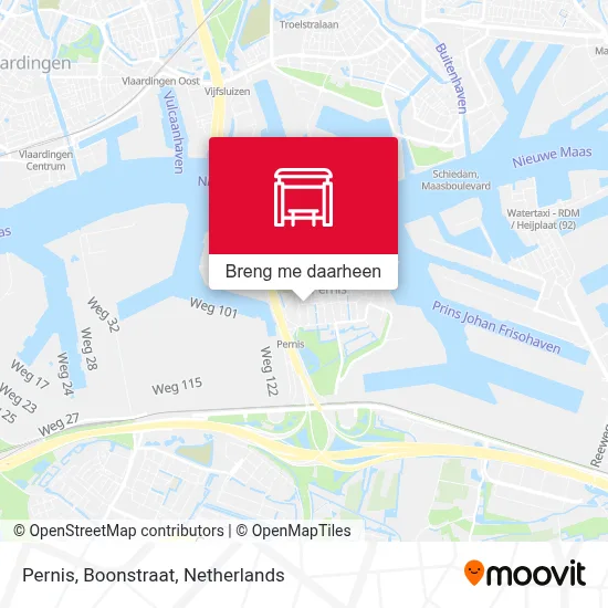 Pernis, Boonstraat kaart