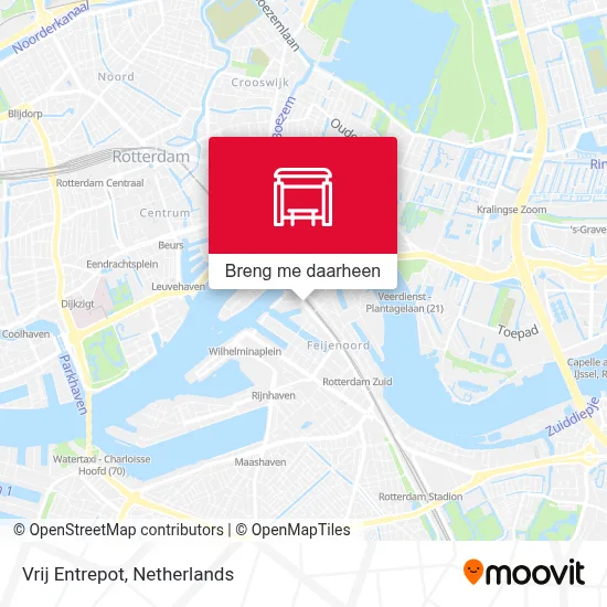 Vrij Entrepot kaart