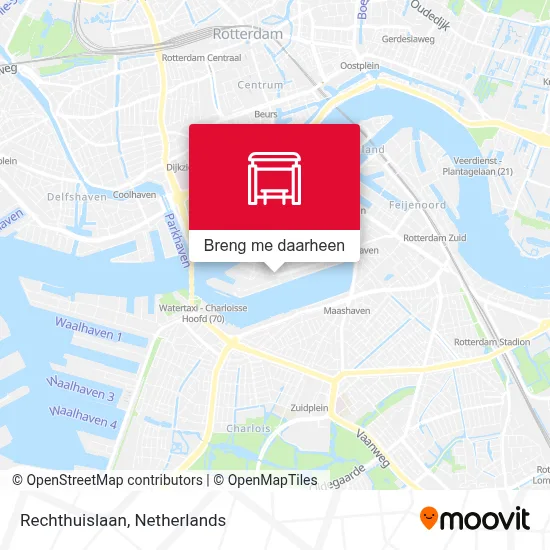 Rechthuislaan kaart