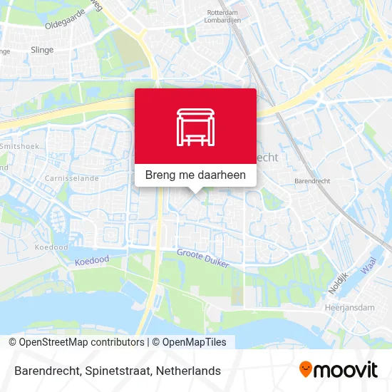 Barendrecht, Spinetstraat kaart