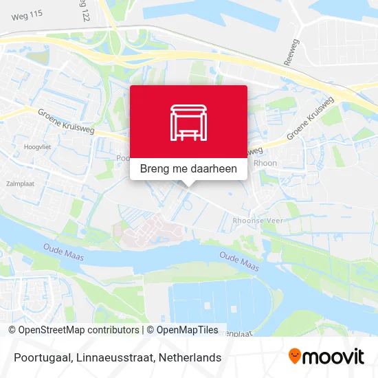 Poortugaal, Linnaeusstraat kaart
