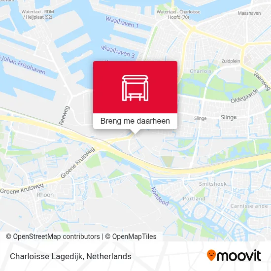 Charloisse Lagedijk kaart