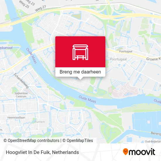 Hoogvliet In De Fuik kaart
