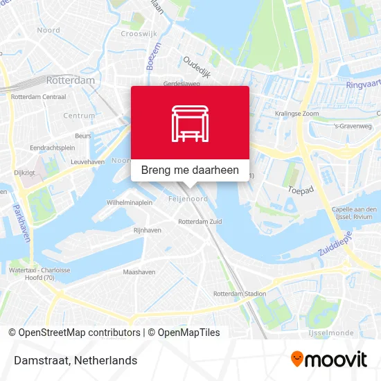Damstraat kaart