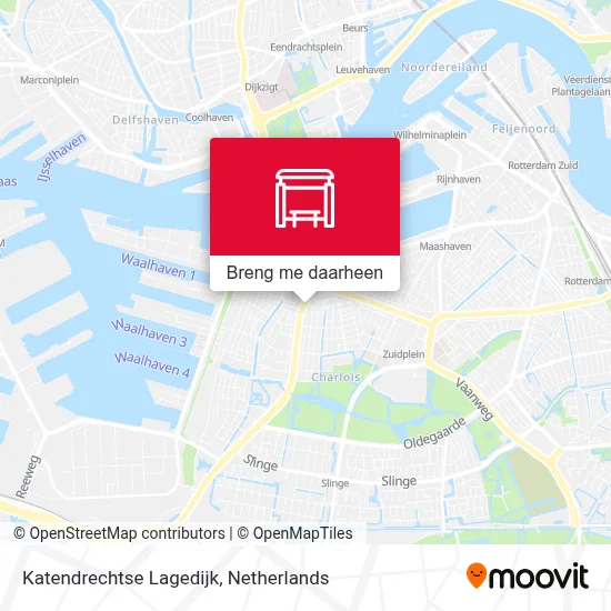 Katendrechtse Lagedijk kaart