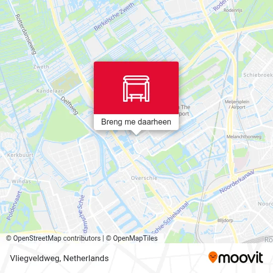 Vliegveldweg kaart