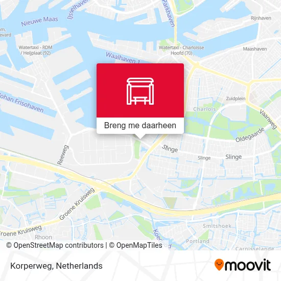 Korperweg kaart