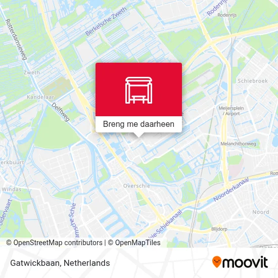Gatwickbaan kaart