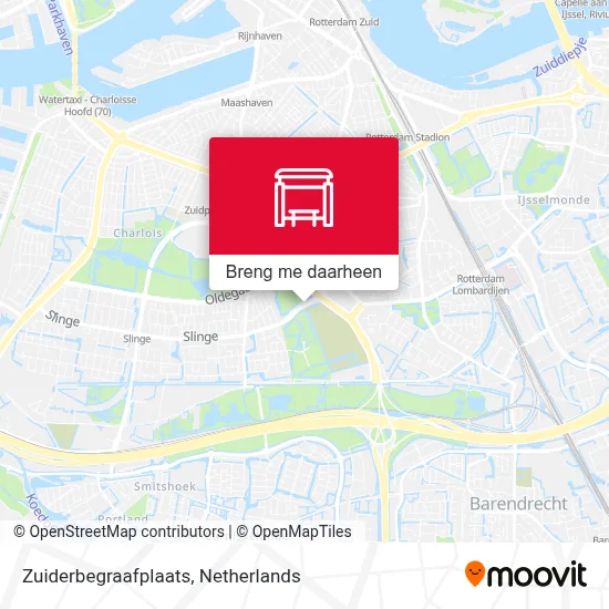 Zuiderbegraafplaats kaart