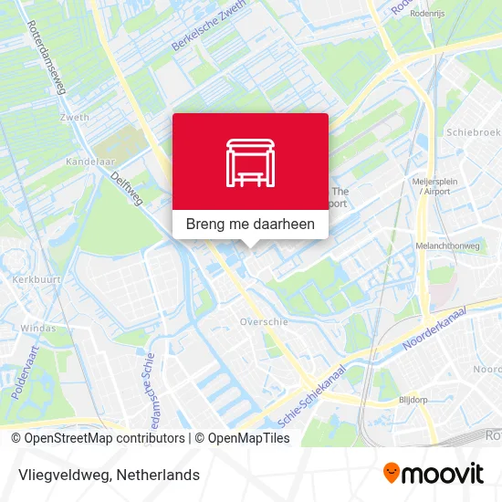 Vliegveldweg kaart