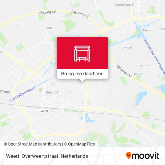 Weert, Overweertstraat kaart