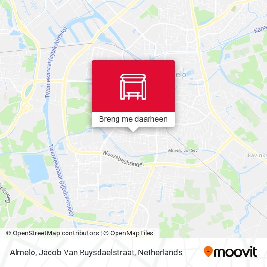 Almelo, Jacob Van Ruysdaelstraat kaart