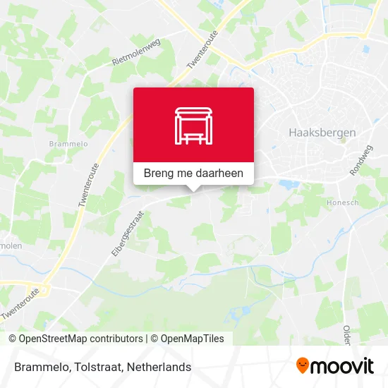 Brammelo, Tolstraat kaart