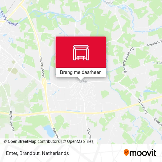 Enter, Brandput kaart