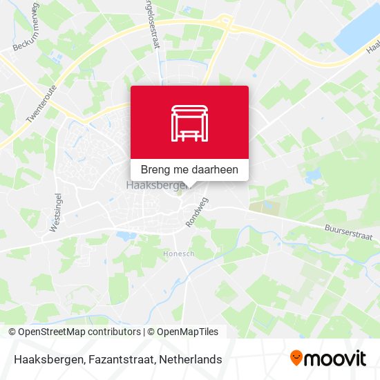 Haaksbergen, Fazantstraat kaart
