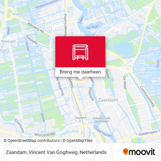 Zaandam, Vincent Van Goghweg kaart