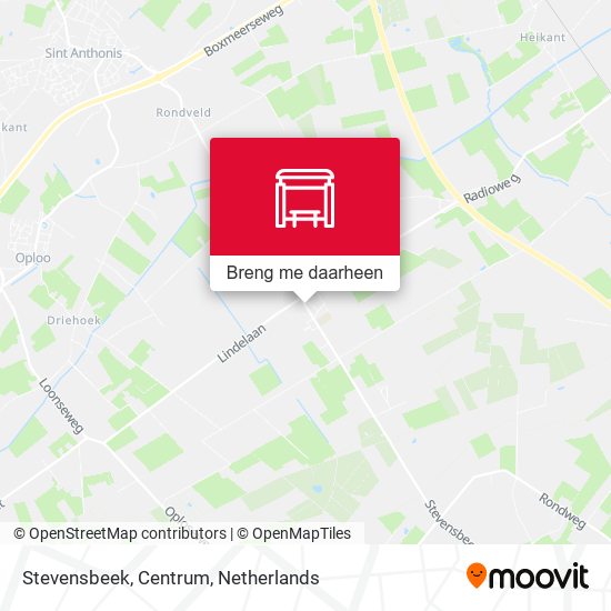 Stevensbeek, Centrum kaart