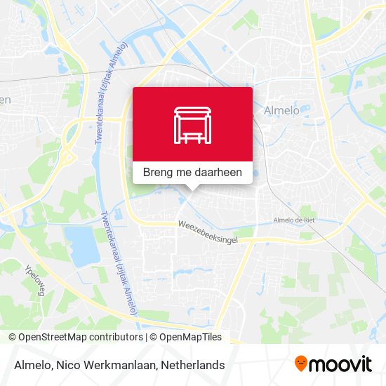 Almelo, Nico Werkmanlaan kaart