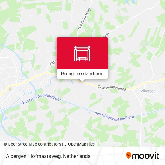 Albergen, Hofmaatsweg kaart
