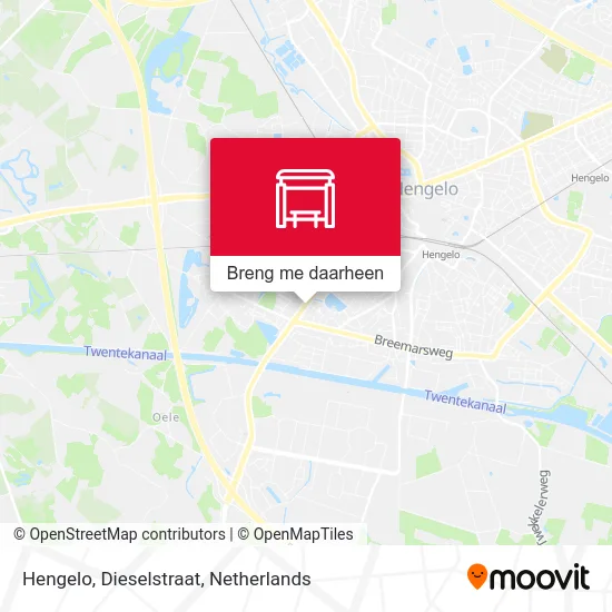 Hengelo, Dieselstraat kaart