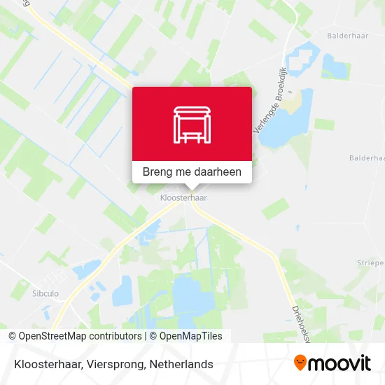 Kloosterhaar, Viersprong kaart