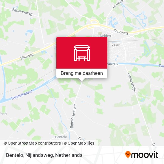 Bentelo, Nijlandsweg kaart