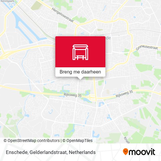 Enschede, Gelderlandstraat kaart