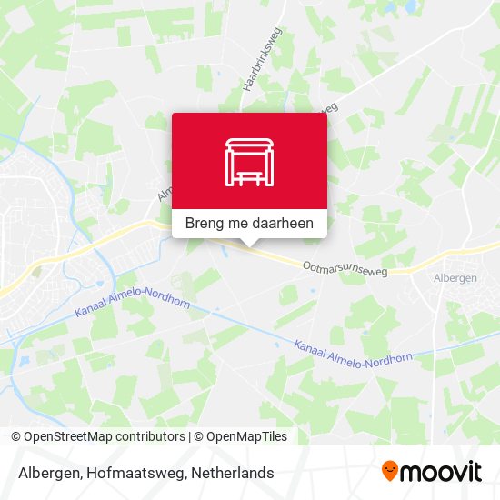 Albergen, Hofmaatsweg kaart