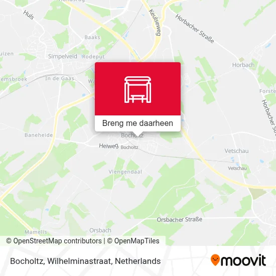 Bocholtz, Wilhelminastraat kaart