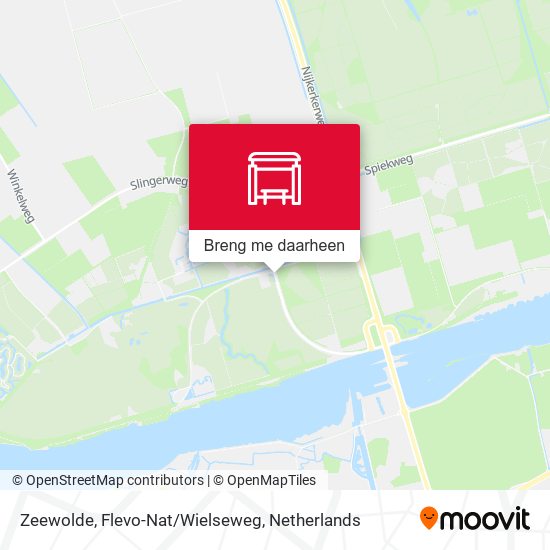 Zeewolde, Flevo-Nat/Wielseweg kaart