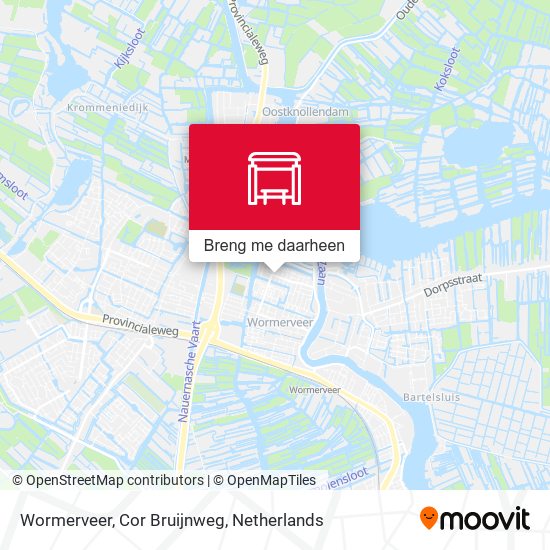 Wormerveer, Cor Bruijnweg kaart