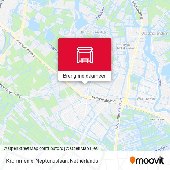 Krommenie, Neptunuslaan kaart